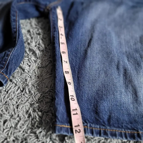 Levi's 569 Men's Jeans Shorts Size 42 Blue Denim 100% Cotton 5-Pockets Mid-Rise - Picture 8 of 10